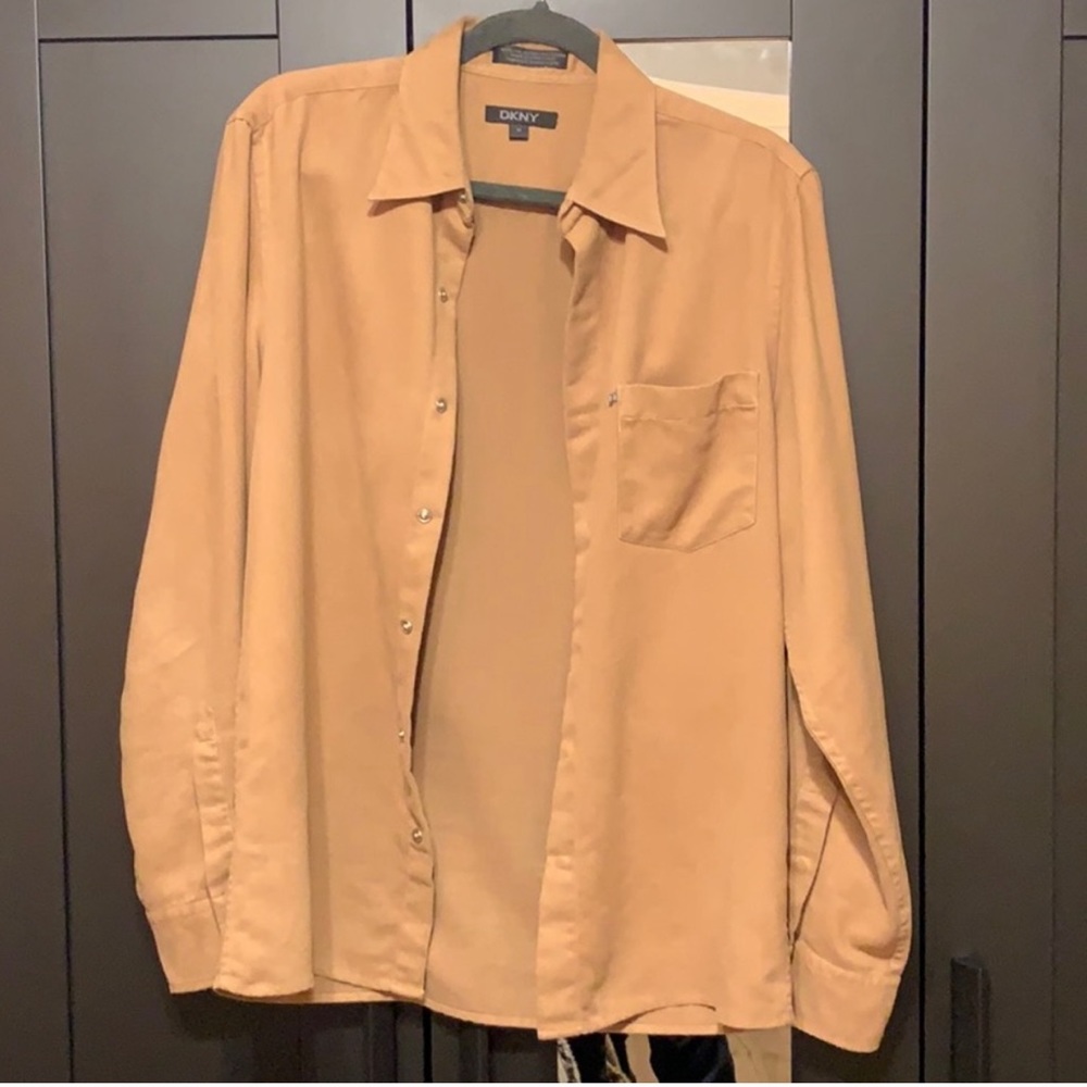 DKNY Mint Condition Suede Button Up